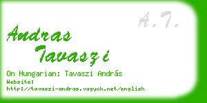 andras tavaszi business card